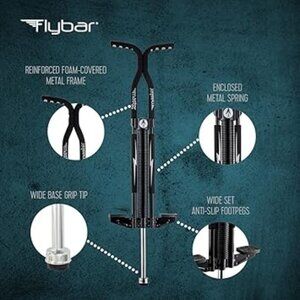 Midnight Black Pogo Stick with Digital Pogo Counter